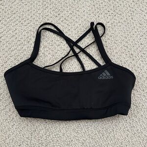 Adidas Black Criss-Cross Sports Bra